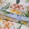 1 Yard Cotton Crepe Fabric - Pink, Yellow and Blue Floral and Paisley Patchwork